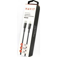 Кабель USB > Lightning Havit HV-CB309C PD30W 1м,black