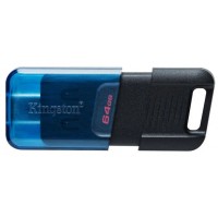 Флеш-пам`ять 64GB "Kingston" DT 80 Exodia M USB3.2/Type-C black/blue