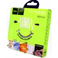 Кабель USB > lightning HOCO X21 Silicone 1м black/white(28)