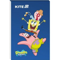 Блокнот А7 48арк. кліт. м'яка обкл. "Sponge Bob" №SB25-224/Kite/(50)