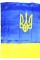 Прапор Україна з тризубом атлас 140х90см №782013(1)(10)