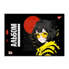 Альбом для малюв. на скобі 28/100 A4 з перфор. Anime №130587/Yes/(4)(96)