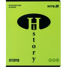 Зошит 48арк. кліт. "Kite" Предметка-Історія софт тач+УФ,Bright №K25-240-14(20)(320)