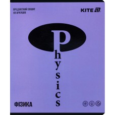 Зошит 48арк. кліт. "Kite" Предметка-Фізика софт тач+УФ,Bright №K25-240-12(20)(320)