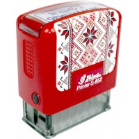 Оснастка для штампа пласт. 38х14мм Shiny №S-852 "Згідно з оригіналом" Вишиванка (червона)