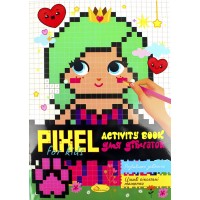 Книжка В4 "PIXEL Activity Book" мікс №РМ-84/Апельсин/
