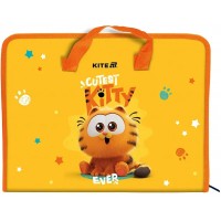 Папка-портфель "Kite" №GF25-202 А4+ Garfield на блиск.(12)