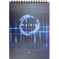 Блокнот пруж. верх. А5 48арк. "Matrix" №Бл-48-А5#/Пр/Артпринт/(16)