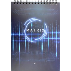 Блокнот пруж. верх. А5 48арк. "Matrix" №Бл-48-А5#/Пр/Артпринт/(16)