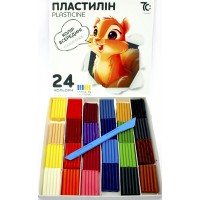 Пластилін "Гамма" 24 кольор. 192гр №7C32401