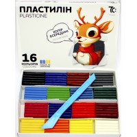Пластилін "Гамма" 16 кольор. 128гр №7C31602