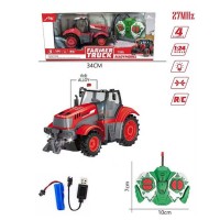 Трактор RK 21,5см,USB заряд,гумові колеса, в кор-ці,34х15х12см №HJ8011(18)