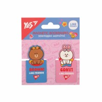 Закладка магніт. "Yes" №708399 Line Friends висічка 2шт(10)(50)