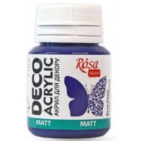 Акрил для декору "Rosa Talent" 20мл №20024 синій темний,матовий