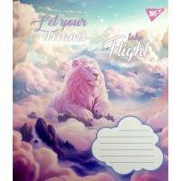Зошит 12арк. кліт. YES Let your dreams 766919(25)(500)