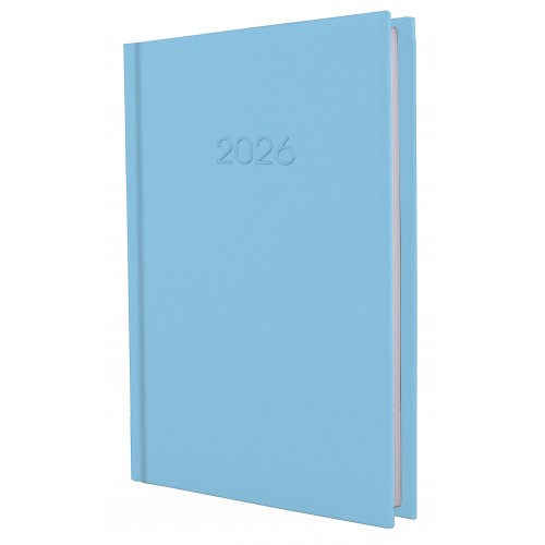 Ежедневник A5 Economix датированный 2026 Satin голубой E21612-11  