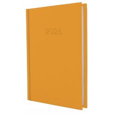Щоден. A5 Economix дат. 2026 Satin помаранчевий E21612-06(20)
