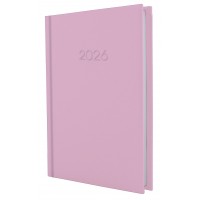 Ежедневник A5 Economix датированный 2026 Satin розовый E21612-09  