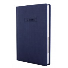 Щоденник А5 Optima датований 2026 Glen темно-синій O25201-24