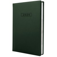 Ежедневник А5 Optima датированный 2026 Perfect зеленый O25234-04
