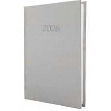 Щоденник A5 Economix датований 2026 Текстиль срібло E21634-16 (20)