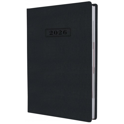 Ежедневник А5 Optima датированный 2026 Square черный O25204-01