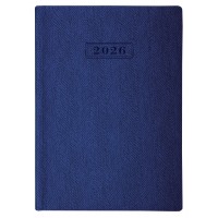 Ежедневник А5 Optima датированный 2026 Tweed синий O26126-02