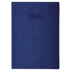 Щоденник А5 Optima датований 2026 Tweed синій O26126-02