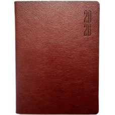 Щоден. А6 "Мандарин" дат2026 160арк. кліт. шкірзам. №9915(40)