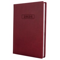 Ежедневник А5 Optima датированный 2026 Nebraska бордо O25233-18
