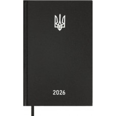 Щоден. A5 "Buromax" дат2026 Airy чорний №BM.21165-01
