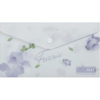 Папка-конверт "Buromax" №BM.3853-26 DL Arabeski на кнопці,матов. напівпрозор.,бузкова(12)