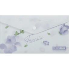 Папка-конверт "Buromax" №BM.3853-26 DL Arabeski на кнопці,матов. напівпрозор.,бузкова(12)
