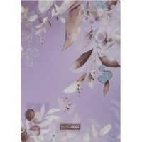 Папка-конверт "Buromax" №BM.3854-48 А4 Arabeski на кнопці,матов. напівпрозор.,сливова(12)