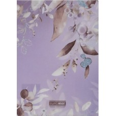 Папка-конверт "Buromax" №BM.3854-48 А4 Arabeski на кнопці,матов. напівпрозор.,сливова(12)