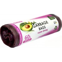 Пакети для сміття "Sweet home" 60л 10шт суперміцні (марун) №4178(35)