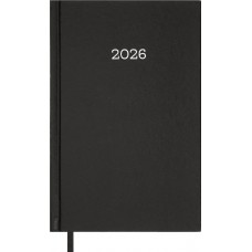 Щоден. A5 "Buromax" дат2026 Simple чорний №BM.21166-01