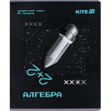 Зошит 48арк. кліт. "Kite" Предметка-Алгебра гібр лак+УФ,Techno №K25-240-3