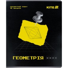 Зошит 48арк. кліт. "Kite" Предметка-Геометрія гібр лак+УФ,Techno №K25-240-1