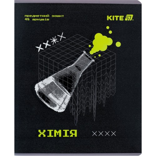 Зошит 48арк. кліт. "Kite" Предметка-Хімія гібр лак+УФ,Techno №K25-240-6