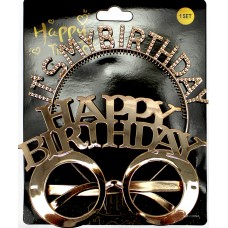 Обруч для волосся та окуляри "It's my birthday"