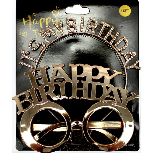 Обруч для волосся та окуляри "It's my birthday"