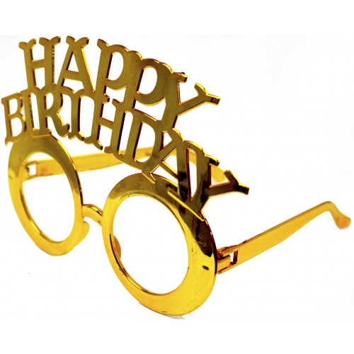Обруч для волосся та окуляри "It's my birthday" золото