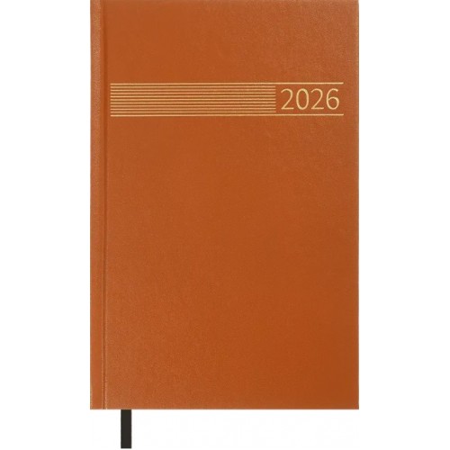 Щоден. A5 "Buromax" дат2026 Time коричневий №BM.21168-25