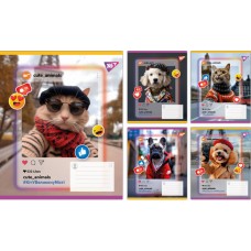 Зошит 36арк. кліт. Yes Cute animals №767731(15)(240)