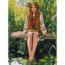 Картини по номерах акрил. "Очі, що чекають" 30х40см №KHO8616/Ідейка/