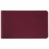 Щотижн. 10х17см "Leo Planner" дат2026 64арк. Story м'яка обкл., винний №252653