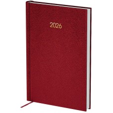 Щоден. A5 "Axent" дат2026 Classic Style, з/т бордовий №8840-26-3-A