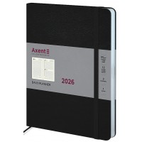 Щоден. A5 "Axent" дат2026 Grand Strong, чорний №8830-26-01-A