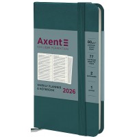 Щотижн. A6 "Axent" дат2026 Pocket Strong лазурний №8508-26-63(30)